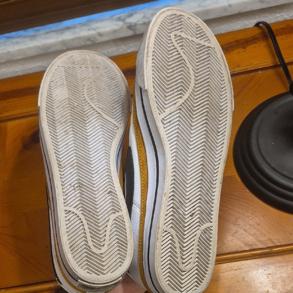 Nike White Sneakers with Tan Trim - Picture 8 of 8